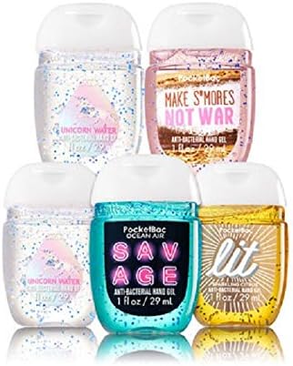 Bath and Bodyworks SAY IT WITH SANITIZER 5-Pack PocketBac Sanitizers