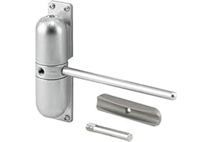 HOMY STORE Homy Ferme-porte, Surface Mounted Automatique Réglable à Ressort De Fermeture De Porte, 45-60KG (Chrome)