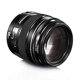 Yongnuo YN 100mm Objektiv Teleobjektiv F2 Festbrennweite mit EF-Bajonett F2 für Canon mit TARION Schutzbeutel