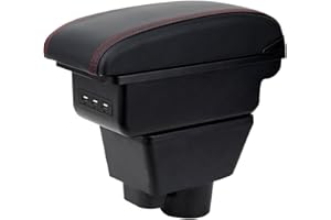 YJYWZH per Opel Corsa F 2020 2021 2022 Braccioli a Doppio Strato Grande Contenitore con 3 Porte di Ricarica USB