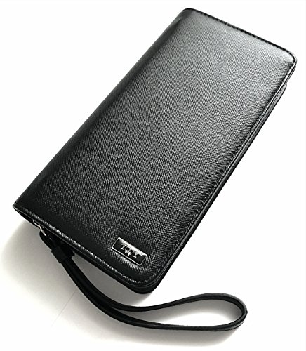 Preisvergleich Produktbild TOOT Wireless Charging Wallet / Ledergeldtasche inkl. kabelloser Ladestation für Smartphones / Samsung Galaxy S6, S7, S8 (+) / Apple iPhone 8, X und mehr / hochwertiges Design / ideal für den Alltag / kabelloses Laden / Induktionsladestation / Smartphone Schutz