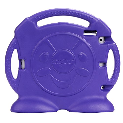 iPad 2/3/4 Schale, iPad 2/3/4 Cover, DeeMall Shock Proof Convertible Handle mit Kickstand Kinder freundliches Schutz Fall for Apple iPad 2 iPad 3 iPad 4 Tablet – Thomas Purple - 3
