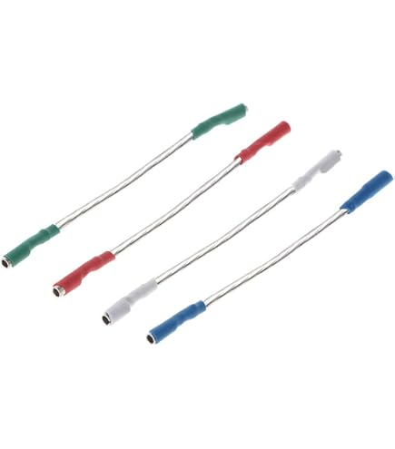 The Lord Of The Tools – 4x Sauerstofffreie Kupferkabel Für Plattenspieler (41 Mm, Farbcodiert, Stereo-Headshell-Draht)