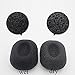 GreenTouch All Natural Konjac Facial & Body Sponge with Activated Bamboo Charcoal | Remove the Oily & Exfoliating | Oval-shaped Deep Cleansing | Plant Fiber 100% Biodegradable | Black