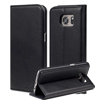 Cadorabo Coque pour Samsung Galaxy S7, Vintage Noir Design Frosty Hard Case Etui Samsung Galaxy S7 Housse de Protection Anti Choc Souple Cover Bumper pour Samsung Galaxy S7