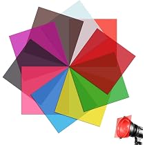 Filtres Gel Correcteur Couleur - Lot 9 Feuilles A4 29,7x21cm - Pour Flash LED Photo Video