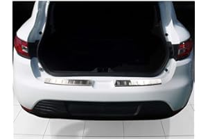 Avisa Protection de seuil arrière inox compatible avec Renault Clio IV 5-portes 2013- 'Ribs'
