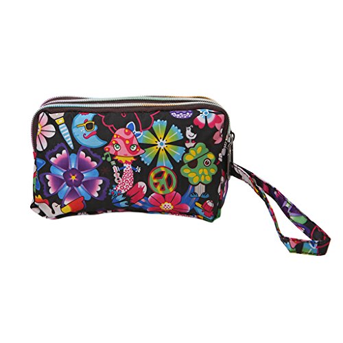 Preisvergleich Produktbild Cansenty Damen Handtasche mit 3 Reißverschlüssen, wasserfest 01