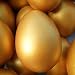 Produktbild Zhhlaixing Ostereier aus Holz Easter Eggs Wooden Solid Golden Simulation Eggs Painted Model Toys für Children Pack of 5/10
