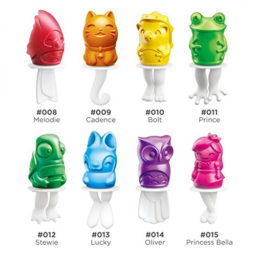 Zoku ZK123-011 Eisformen „Ice Pop“ Frosch, 45 ml, Kunststoff, grün - 3