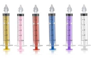 INGJIA Siringa per Lavaggi Nasali Bambini 6PCS 10ML Irrigatore Nasale in Silicone Riutilizzabile Portatile e Pulibile, Siringhe Lavaggio Nasale Neonato Professionale per Neonati