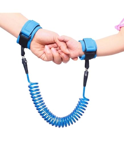 Betertek Guinzaglio Di Sicurezza Per Bambini – Confezione Da 2 Rosa – 2 Metri Con Sblocco Magnetico E Fasce Riflettenti