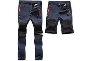 SANMIO Spodnie Turystyczne Męskie Odkryty Szybkie Suszenie Funkcjonalne Lekkie Oddychające Cabrio Spodnie Softshell Casual