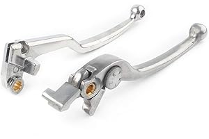 GZYF Moto CNC in Alluminio Coppia Leve Freno Frizione Leva a Mano Adatta for YZF R1 1999-2003, YZF R6 1999-2004, YZF R6S 2006-2010, Argento