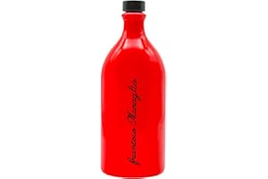 MURAGLIA ANTICO FRANTOIO Frantoio Muraglia, Orcio in Vetro Coolor Shining Red con Olio Extra Vergine d'Oliva 500ml, Fruttato Intenso