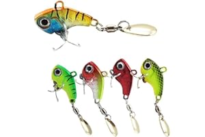 CUICANFLA Jig Spinner - Juego de 5 señuelos artificiales (20 g)