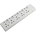 Geepas 5 Way Extension Socket 13A - Extension Lead Strip with 5 Led Indicators & 5 Power Switches | Extra Long 3m Cord with Over Current Protected | Ideal for All Electronic Devices | 2 Years Warranty