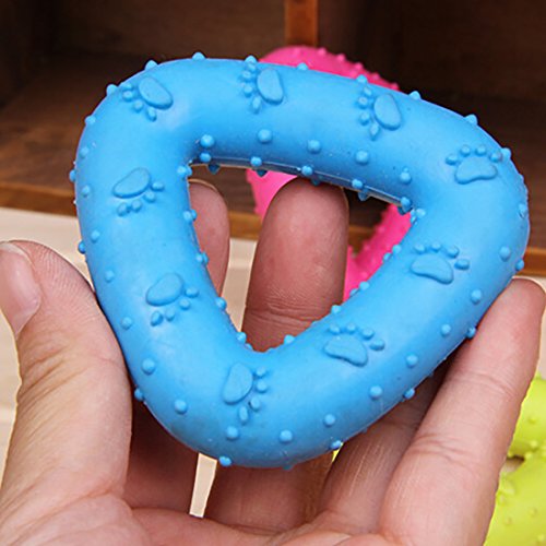 Rubber-Pet-Dog-Triangle-Funny-Chewing-Tranining-Toy-For-Teeth-Healthy-Random-Color