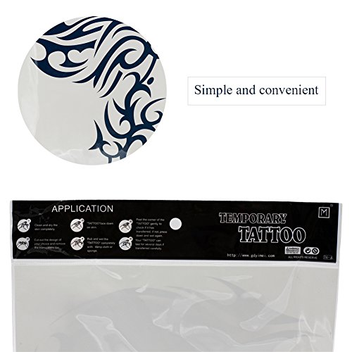 Tattoo Aufkleber – Temporäre Tattoos Non Toxic/Unterer Rückenbereich/Waterproof – Totem Serie/Andere – für Kind/Damen/Herren/Erwachsener/Teen – Schwarz Temporäre Tattoos ,Haut Tattoos, Tattoo - 6