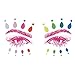 Tattify Bindi Rave Colorful Temporary Face Rocks - Trap - Other Styles Available - High Quality and Fashionable Temporary Rhinestone Gem Face Jewel Stickers - Pre-Connected Adhesive Strips