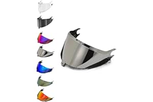 EvoParts Visière pour casque Shark SPARTAN RS SPARTAN GT SPARTAN GT PRO pinlock ready (Argent)