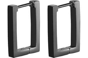 JewelryWe Unisex Stainless Steel Triangle Shape Ear Stud Ring