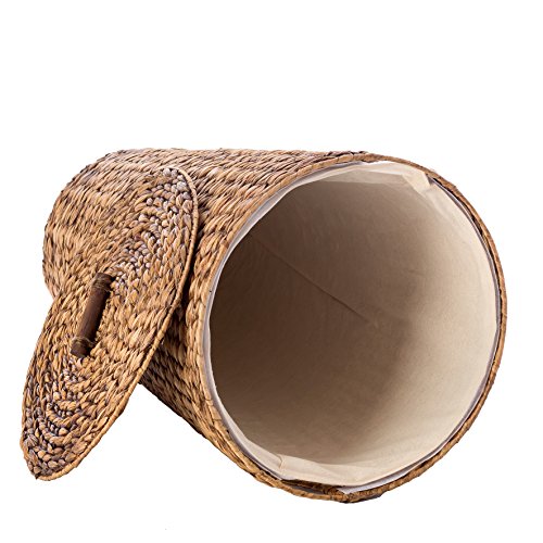 Casa Mina 121123055 Wäschekorb, Wäschetruhe, „Lombok“ braun D35 x H55 - 3