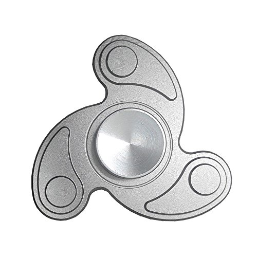 Tri-Spinner Fidget,Aluminium alloy and Steel ball bearings Hand Spinner EDC ADHD Focus Anxiety Stress Relief Boredom Killing Time Toys rotate for 1-4 minutes (silver) Tri-Spinner Fidget,Aluminium alloy and Steel ball bearings Hand Spinner EDC ADHD Focus Anxiety Stress Relief Boredom Killing Time Toys rotate for 1-4 minutes (silver)