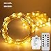 Price comparison product image Yintonet LED String Lights Battery Powered with Remote Control,33Ft Warm White Copper Wire Fairy String Lights with 100 LEDs and Timer Twinkle LED String Lights for Outdoor Indoor Wedding Party Xmas