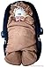 Produktbild ByBoom® - Baby Winter-Einschlagdecke "Das Original mit dem Bären", Universal für Babyschale, Autositz, z.B. für Maxi-Cosi, Römer, für Kinderwagen, Buggy oder Babybett, Farbe:Hellbraun/Beige
