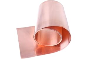 GOONSDS 99,9% Pure Feuille de cuivre Feuille Mince en métal CU Feuille Roll, 0.3mm * 30mm * 1m cuivre Pur Bande