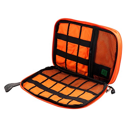 QUMOX Reise Kabel USB Organisator Speicher Beutel Kasten Tasche Grau DL - 3