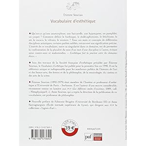 Vocabulaire d'esthétique Livre en Ligne - Telecharger Ebook