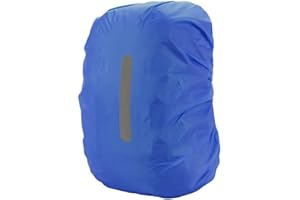 PINEPAN Funda impermeable para mochila con rayas reflectantes, 15 l - 100 l, impermeable, para senderismo, camping, viajes, ciclismo
