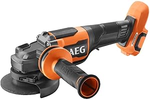 AEG - Meuleuse 115 mm 18V BRUSHLESS "full security", 9000 tr/min, poignée antivibrations, interrupteur "homme mort", démarrage progressif, frein de disque (sans batt. ni chargeur) - BEWS18-115BLPX2-0
