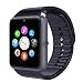 Produktbild NJ New Corado Hill Bluetooth Smart Watch mit Kamera Schrittzähler SIM-Karte und Media Card Slots Activity Tracker für alle Android 4.2 und iPhone Smartphones (schwarz) …