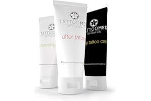 ‎TATTOOMED TattooMed Tattoo-Pflege Set, Medizinisches Hautpflegekomplettsystem für tätowierte Haut, 3er Pack (3 x 100 ml)