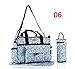 Fashion Stylish 3pcs Baby Nappy Changing Bags Set Diaper Bag Thermal Holder 6 Designs 9004 (06-Blue Mosaic)