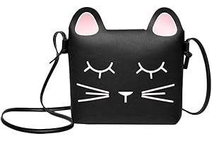 whatUneed Mignon petit sac à main de sac à bandoulière pour petites filles, mini sacs de princesse, sac à bandoulière pour chat