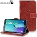 Samsung S6 Edge Cover, REALIKE™ {Imported} Premium Leather Wallet Flip Case For Samsung Galaxy S6 Edge (Royal Style Series - Brown) RS.797.00