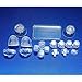 Produktbild Laixing High Qualität Clear Touchpad+ABXY+Thumb Stick Set fur PS4 Controller DualShock 4