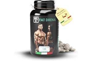 HEL-B FAT DRENA | Supporta il Metabolismo | Drenante Forte | Aiuta Senso Sazietà | Contro Inestetismi Cellulite | Gymnema e Guaranà |120 compresse