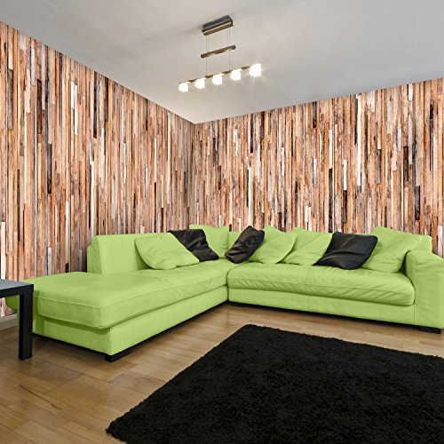 Vlies Tapete Holzoptik 8001001a -"Wooden Boards" - 3 Motive zur Auswahl - Realistische Holzoptik - Ohne Rapport und Versatz - keine Wiederholung im Muster - Top Fototapete - XXL Wandbild Bild Wandtapete Wanddeko - Made in Germany !