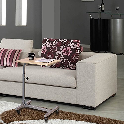 Aingoo Laptoptisch auf rollen Computertisch PC Tisch Notebooktisch Schreibtich bett Fr  hst  ckstisch Bestelltisch Laptop Betttisch Bett Table Desk 48