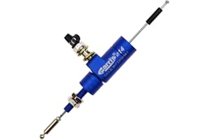 GOOFIT Bomba Embrague M8 x 1.25mm de Izquierda Hidraulico Moto Cilindro Maestro Aluminio CNC Universal reemplazo para YZ125 YZ250 YZ250F YZ450F WR250F WR450F Pit Bike Scooter y Ciclomotor Azul