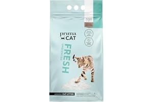 PrimaCat - Hygienic Unscented Cat Litter, Long Lasting Clay, 5L (4kg)- Amazon Exclusive