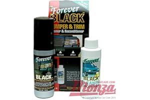 Forever noir/Garniture en plastique et pare-chocs de voiture/moto & Kit de teinture Noir