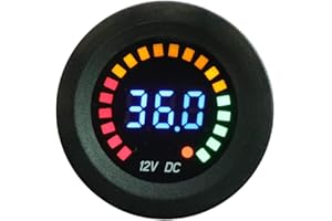 Hoembpn YGL DC 12V LED Impermeabile Display Digitale Voltmetro per Auto Moto Camion Barca Marine