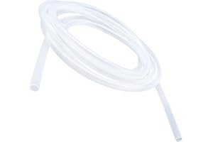 LAVMHAB Silikonschlauch 6mm x 8mm 4 Meter Länge, Lebensmitteltaugliche Schläuche Flexibler Schlauch Klar Wasser Luft Rohre für die Pumpe übertragen
