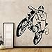 Produktbild hanmuchen Motorrad Kreative Dirt Bike Motorrad Vinyl Wandaufkleber für Kinder Hause Motor Abnehmbare Wandtattoo Schlafzimmer Dekor Mural43 * 51 cm